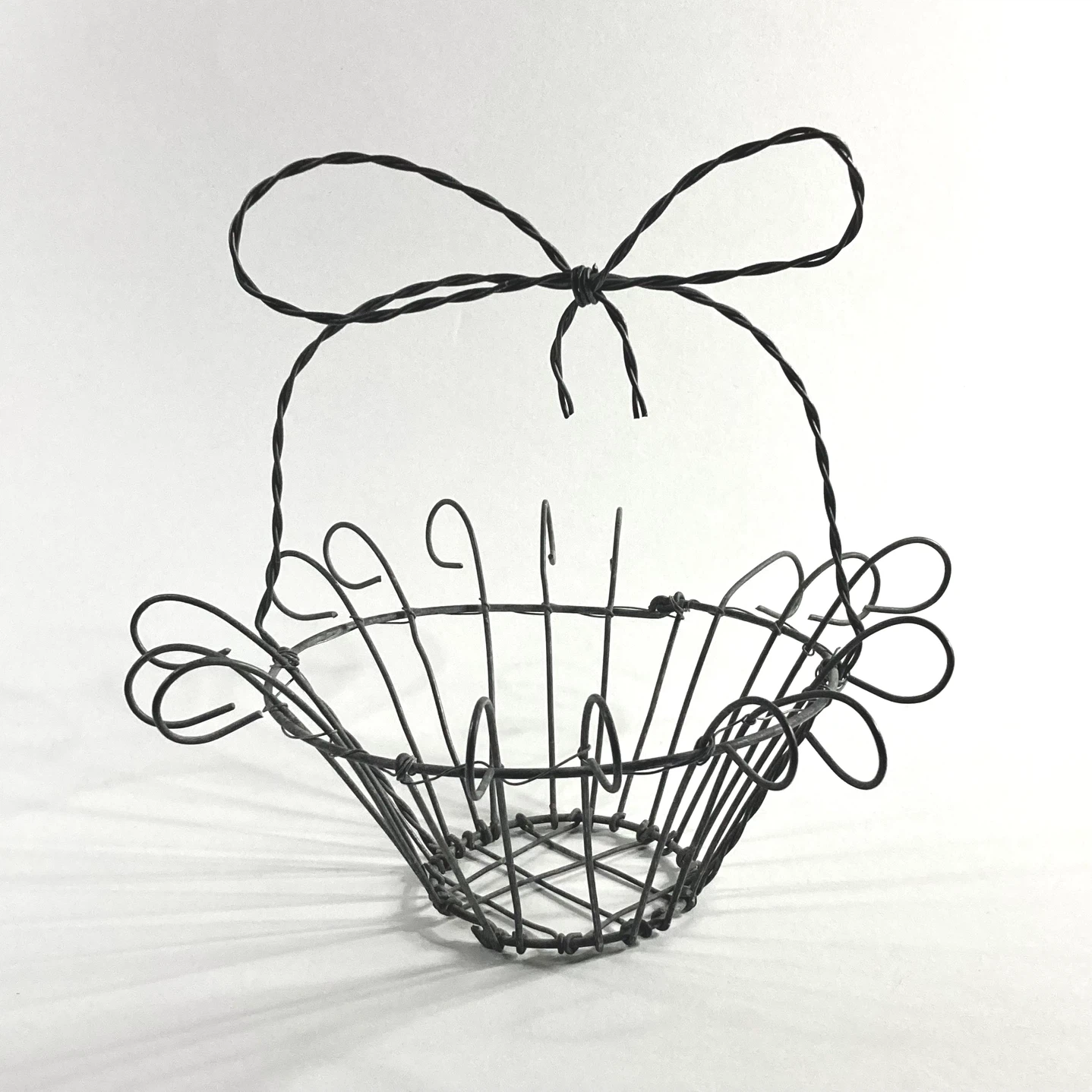 Vintage Wire Egg Basket