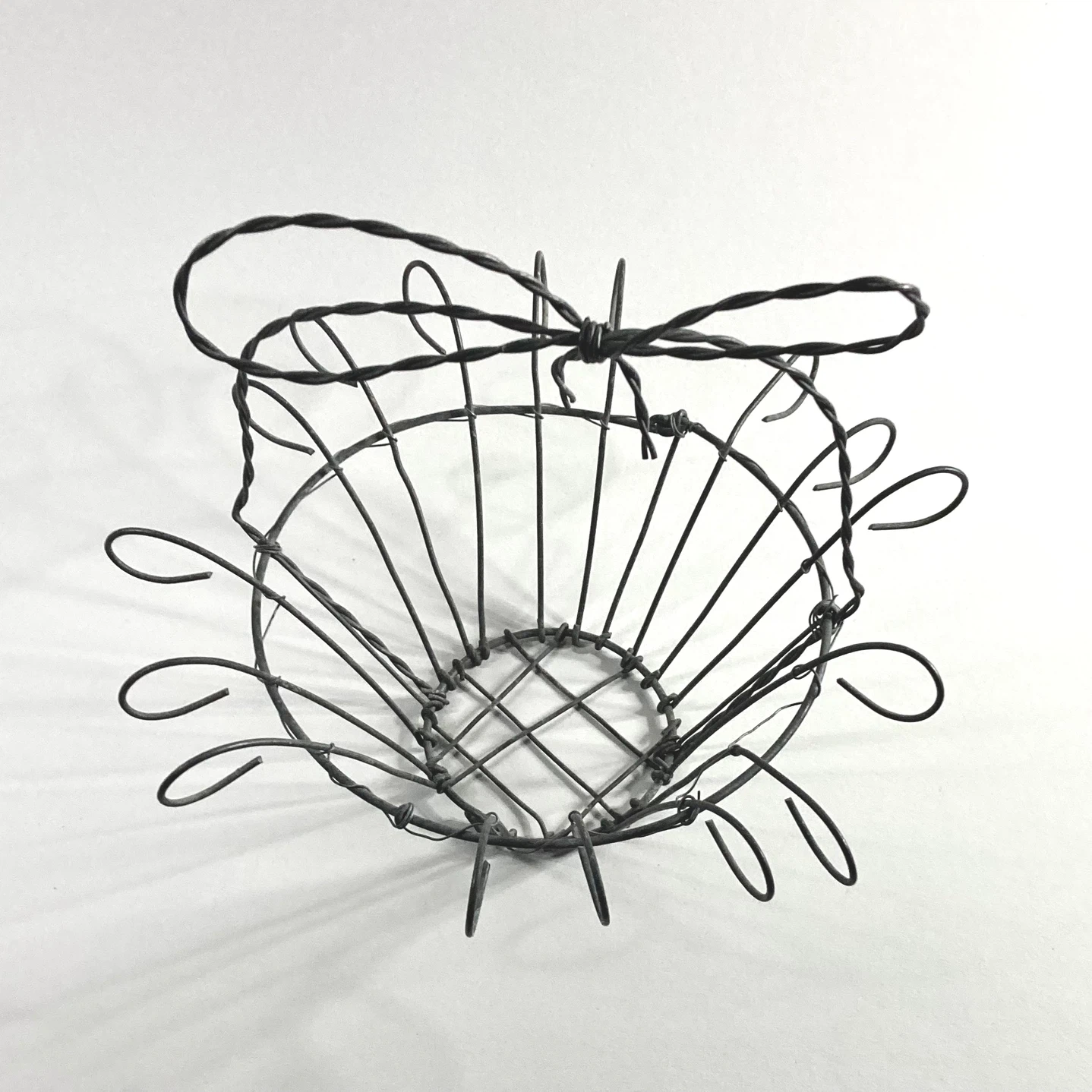 Vintage Wire Egg Basket - photo 2