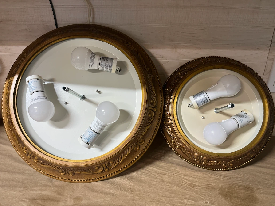 Set of Two Decorative Flush Mount Ceiling Lights - photo 3