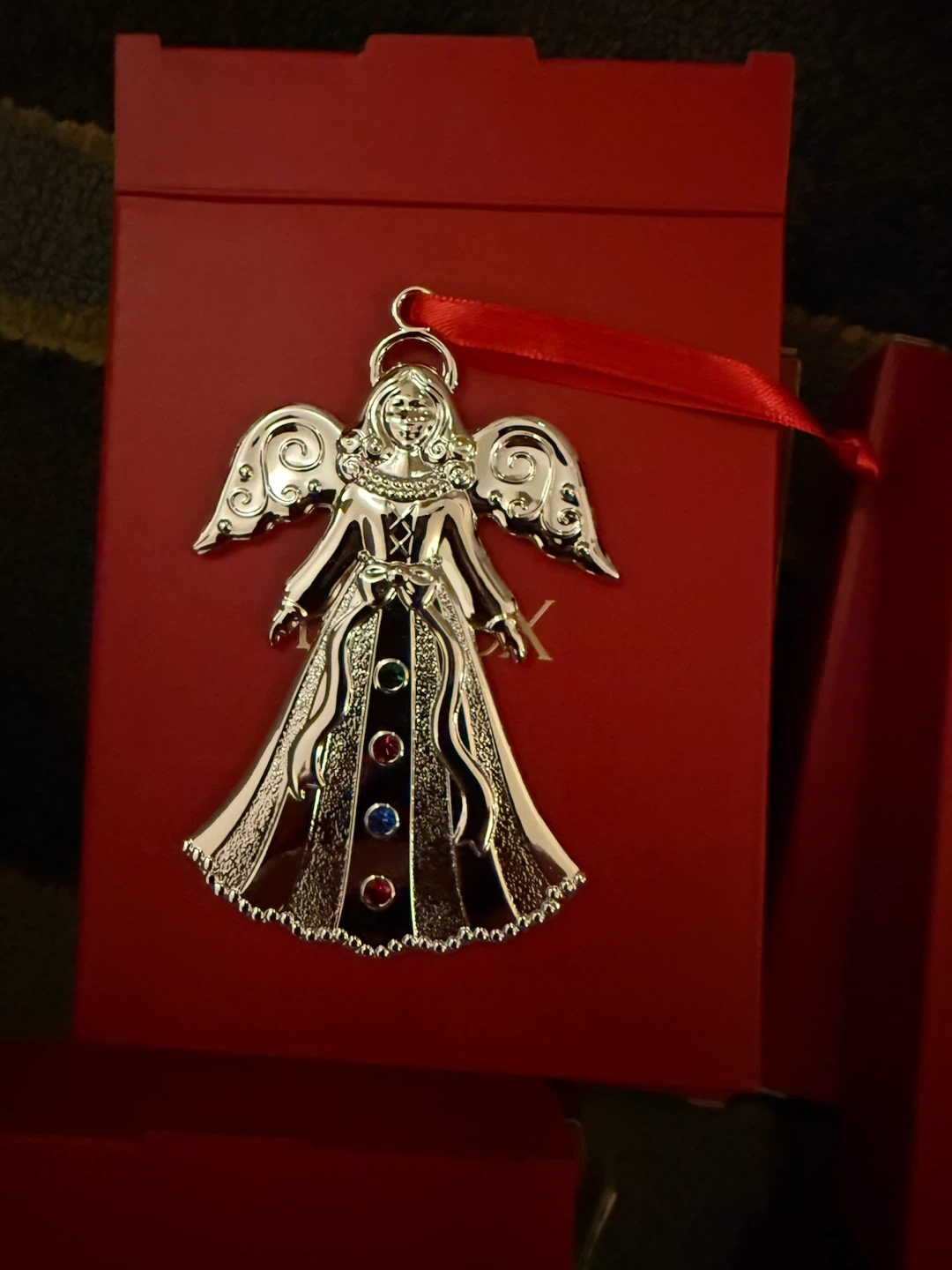 Set of 5 Holiday Metal Ornaments