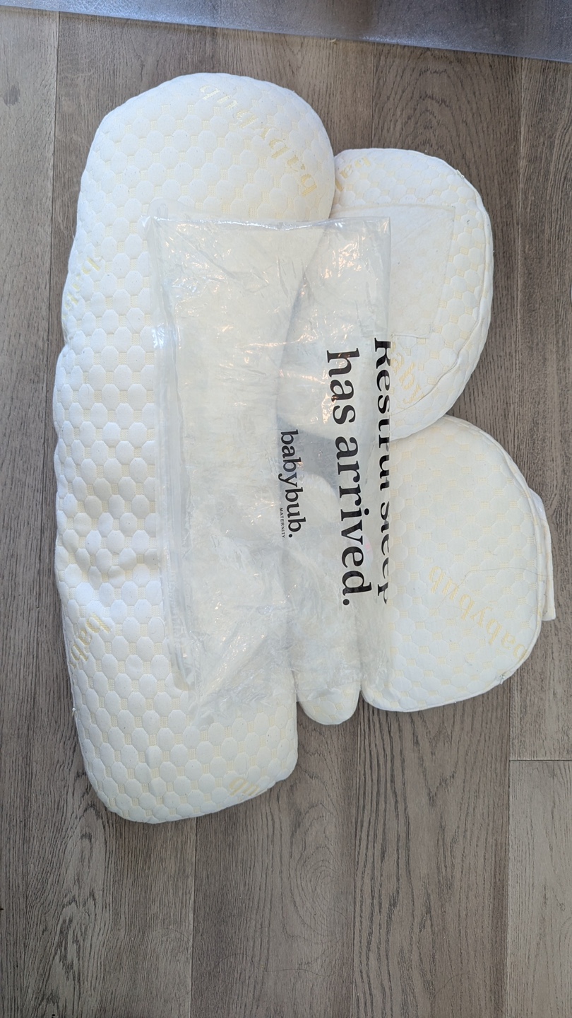 BabyBub Bundle Maternity Pregnancy Pillow+ Full Body Attachment