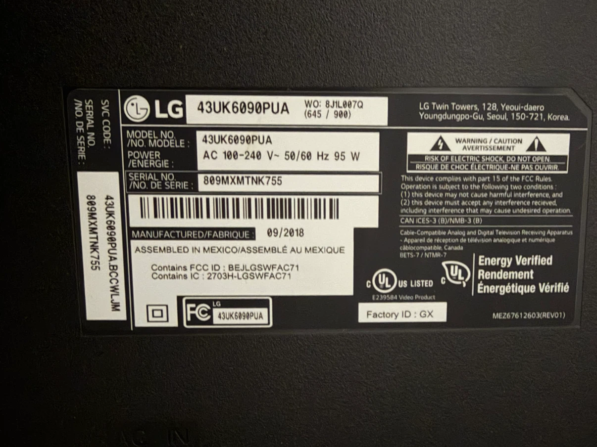 LG 43-inch 4K Smart TV - photo 2