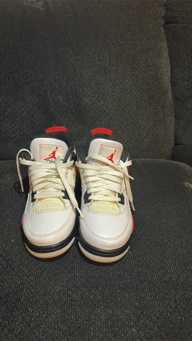 Air Jordan 4 Retro White Red - photo 4