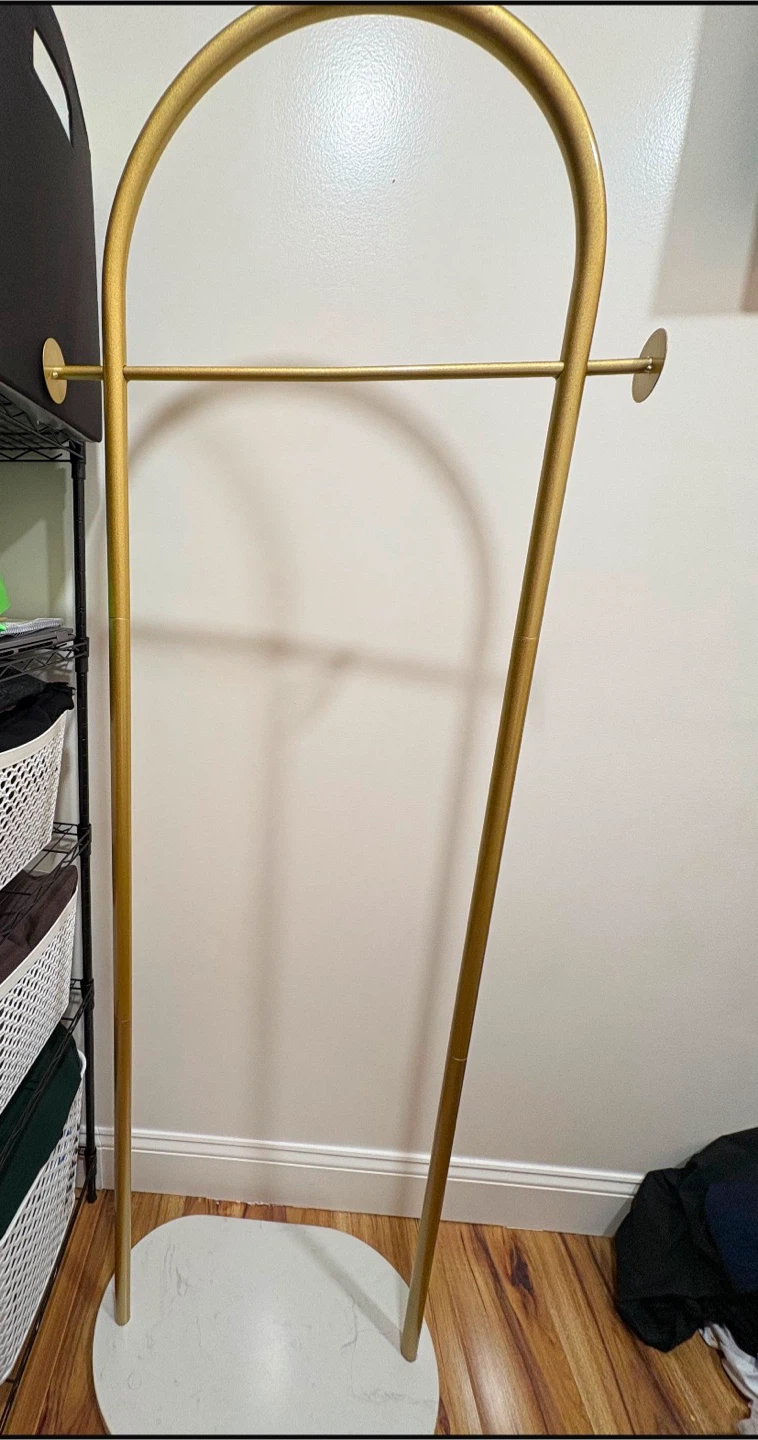 BUZUEY Gold Arch Clothing Rack with Marble Base - photo 3
