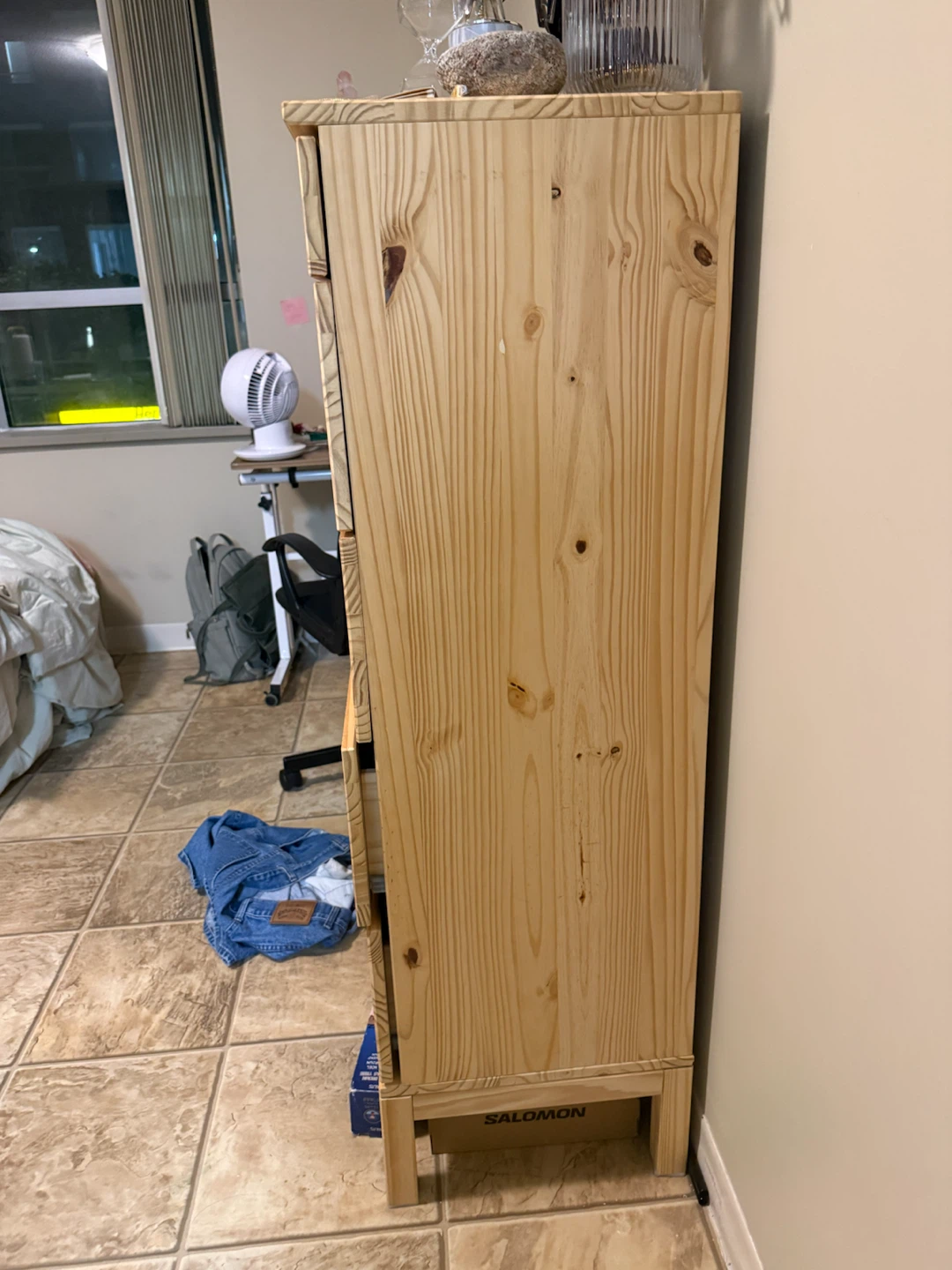 Solid Wood 4-Drawer plus one half drawer Dresser