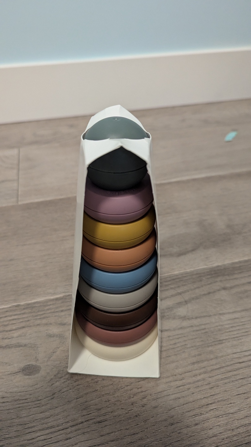 Mushie Stacking Rings Toy