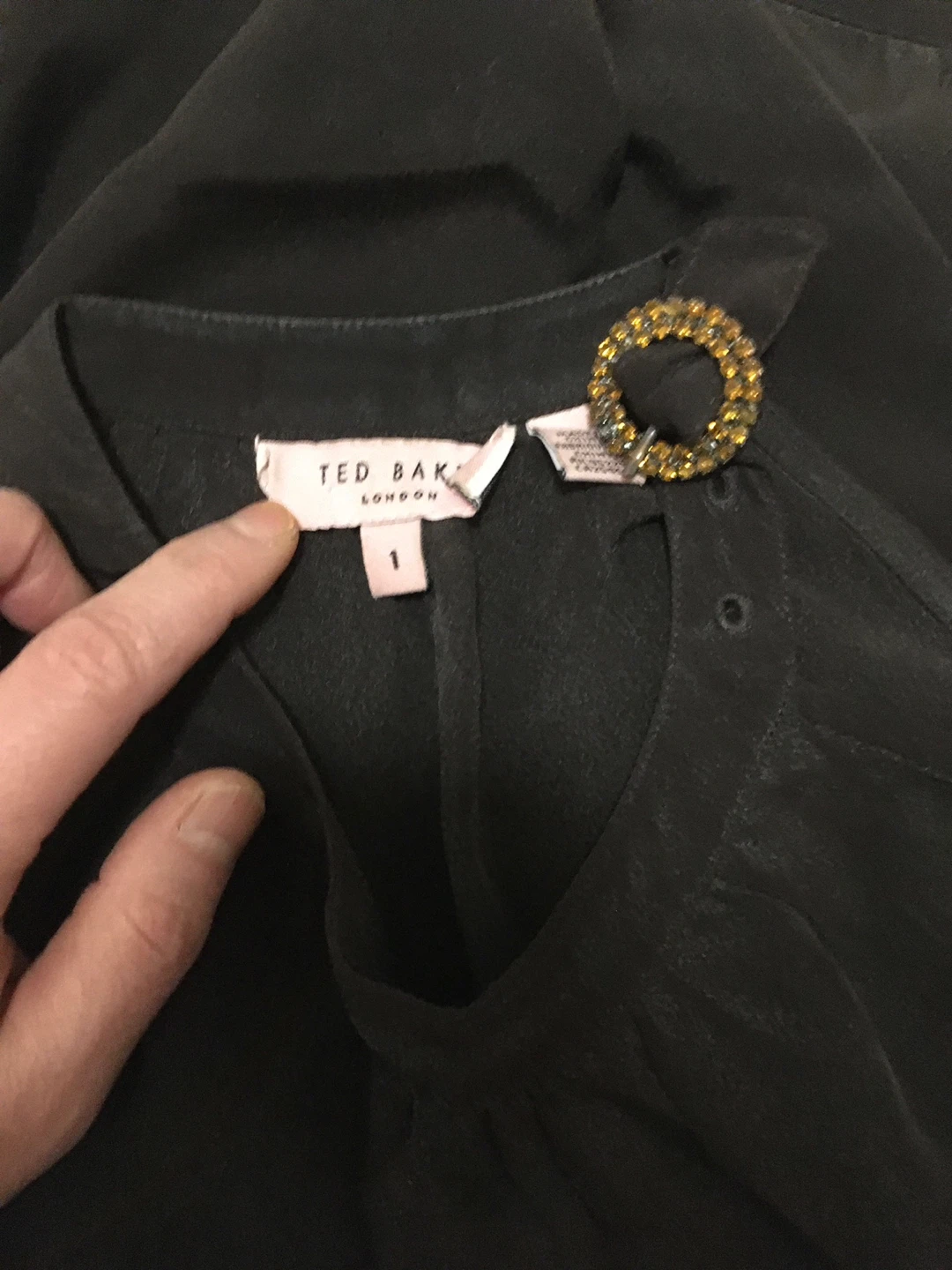 Ted Baker Black Halter Top