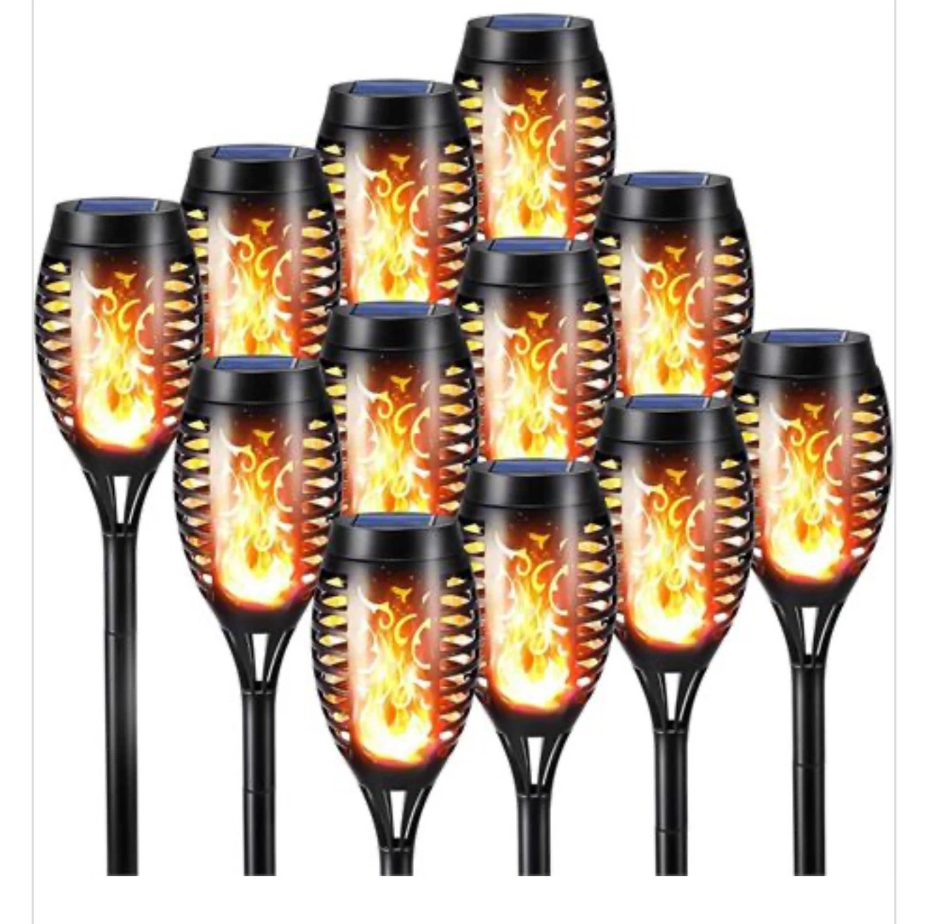 12 Pack Solar Flame Torch Lights