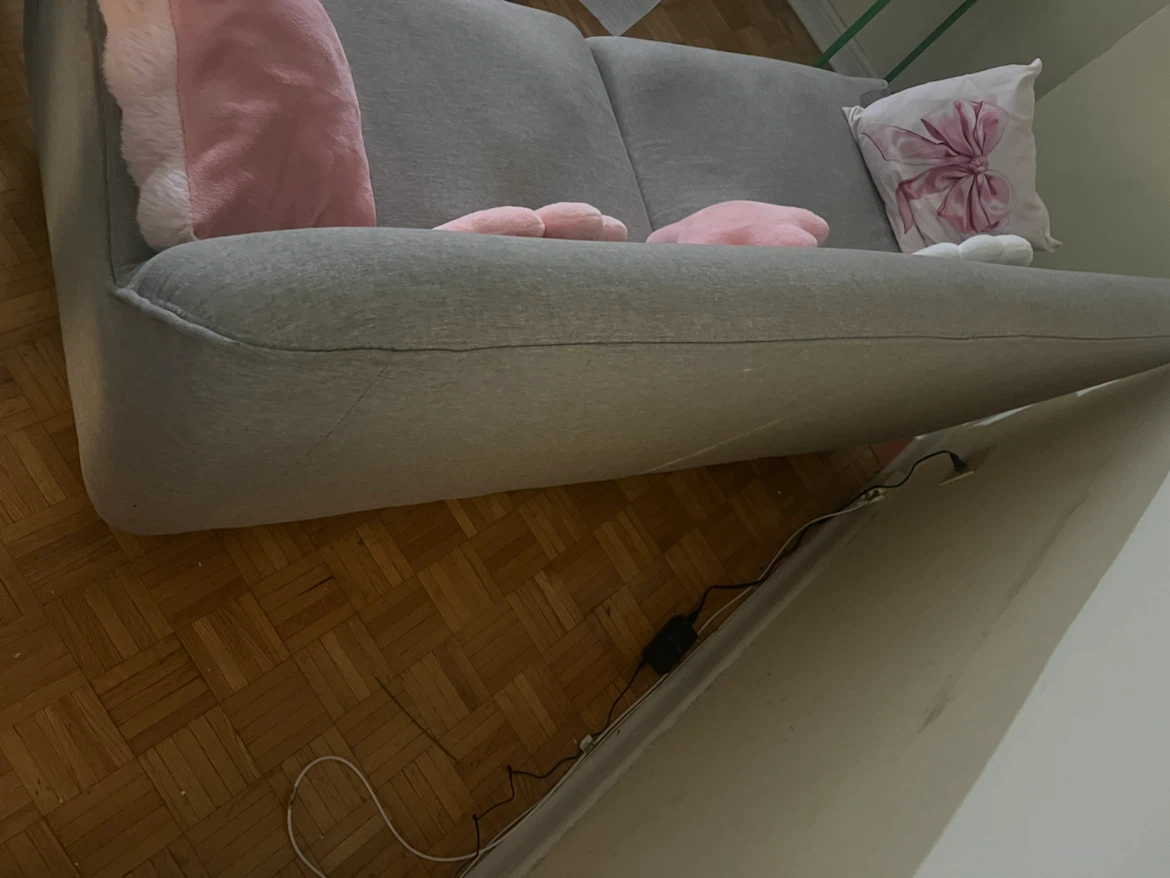 Grey 2-Seater Sofa - photo 3