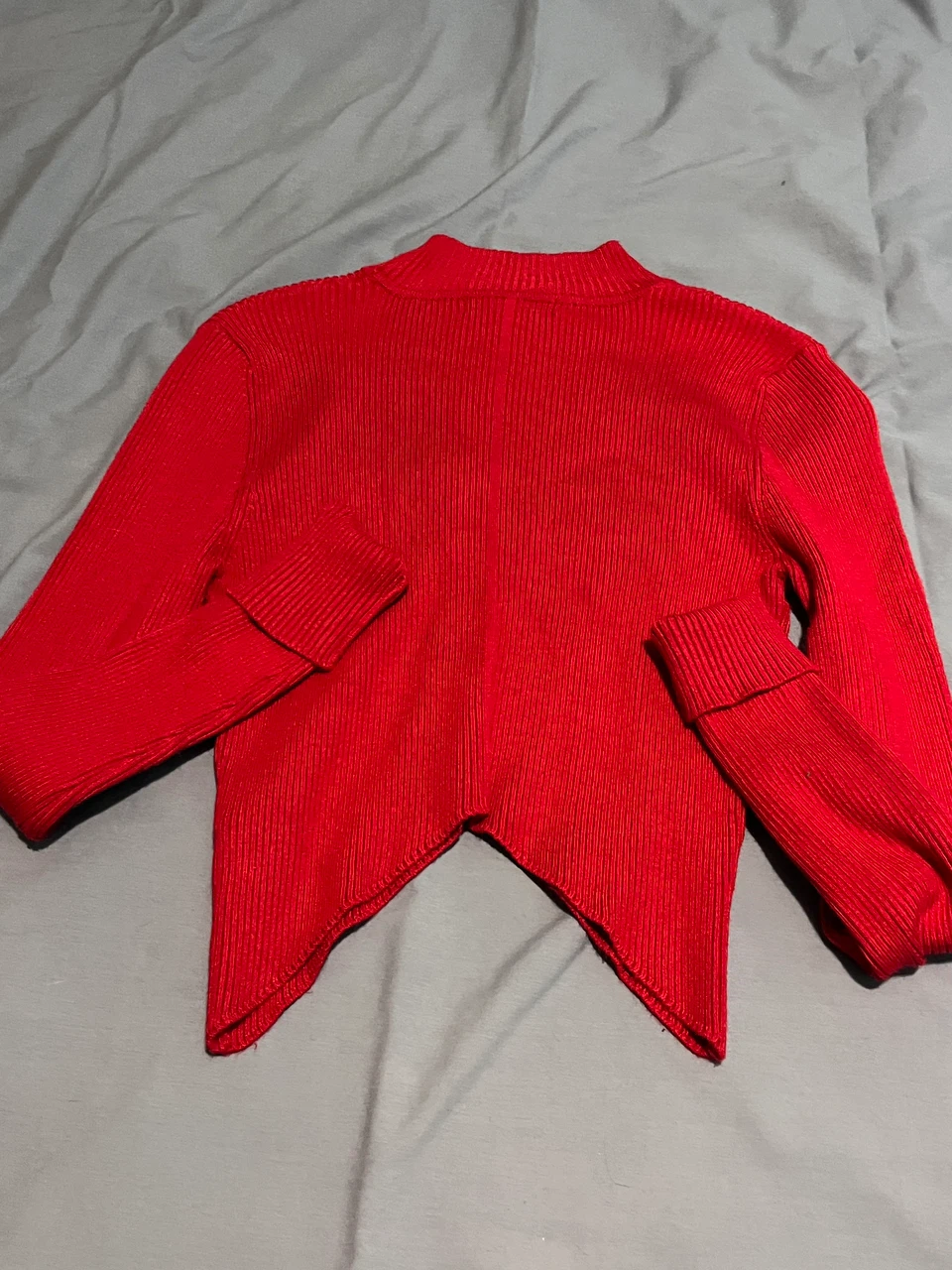 Forever 21 Ribbed Mock Neck Top Red - photo 3
