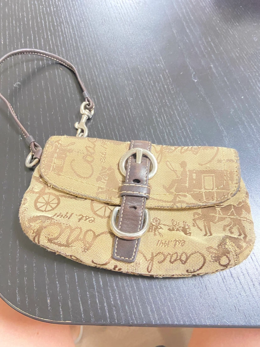 Coach Signature Carriage Wristlet