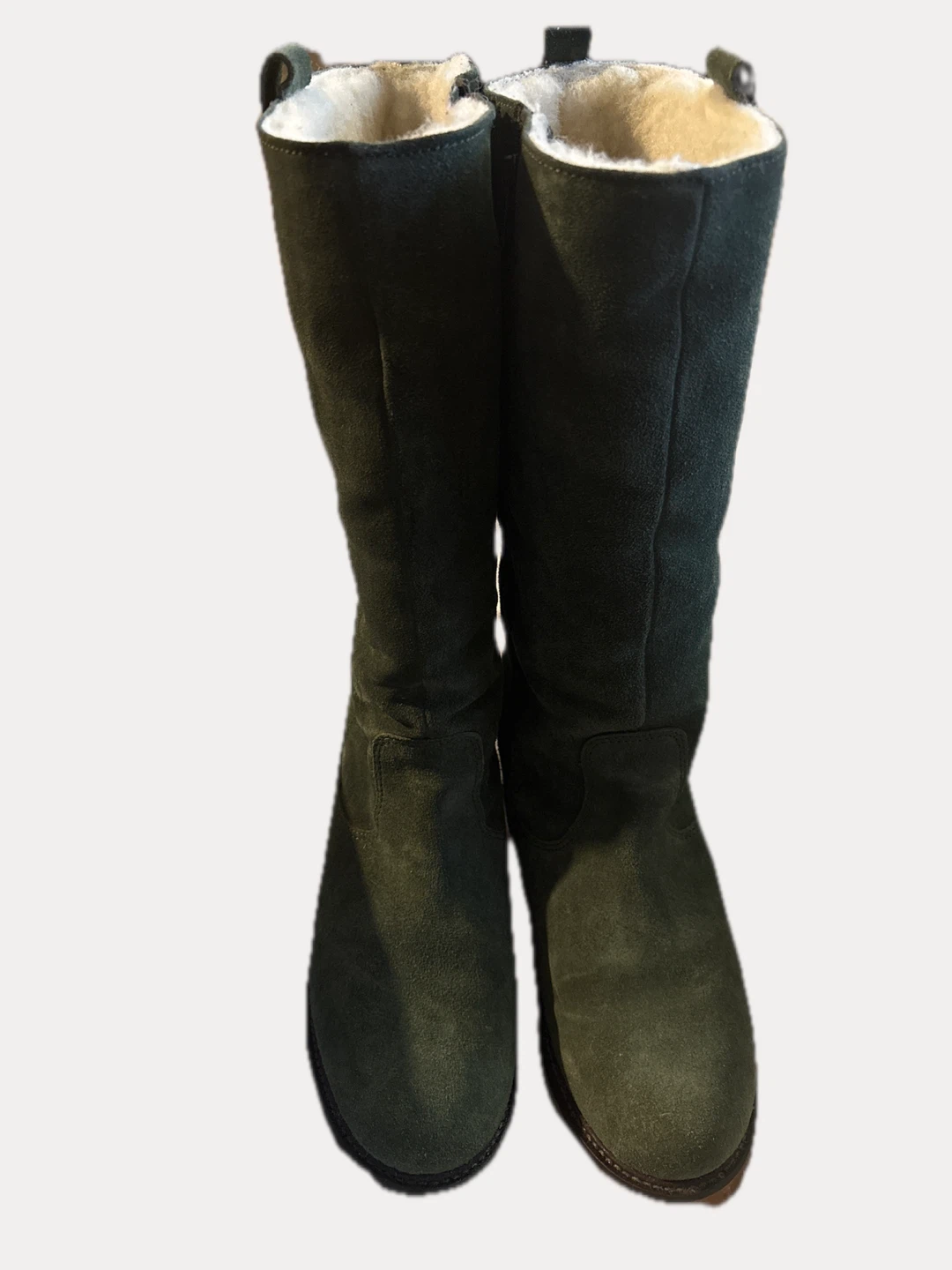 s.Oliver Suede Tall Boots - Green, Size 38