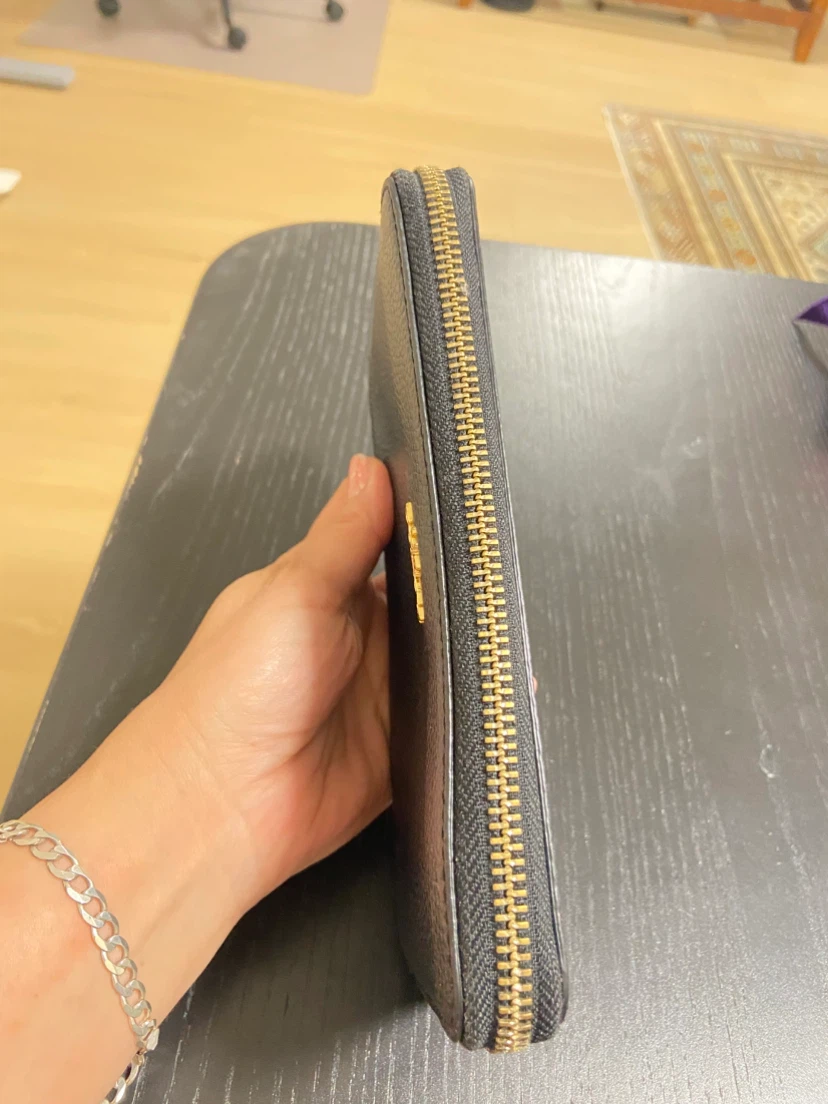 Coach Black Zip-Around Wallet - photo 2