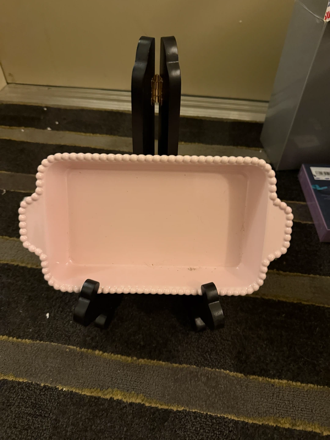 Pink Beaded Ceramic Baking Dish - photo 2