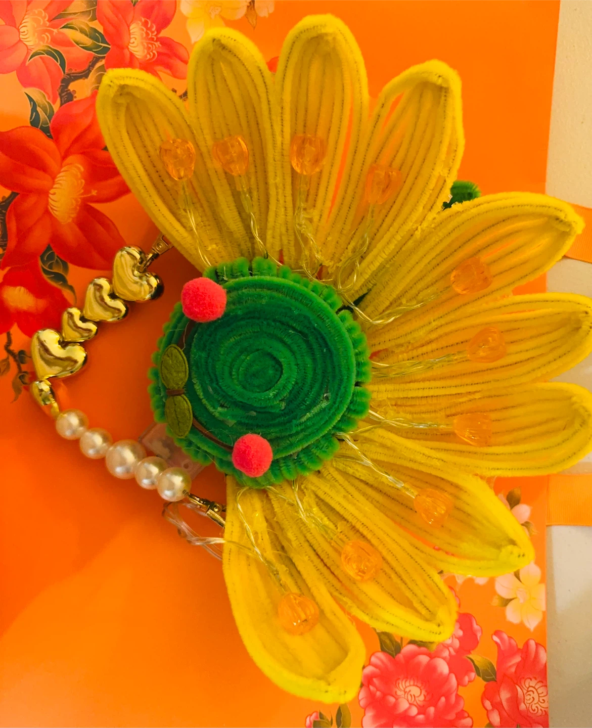 Decorative Sunflower Handbag - photo 3