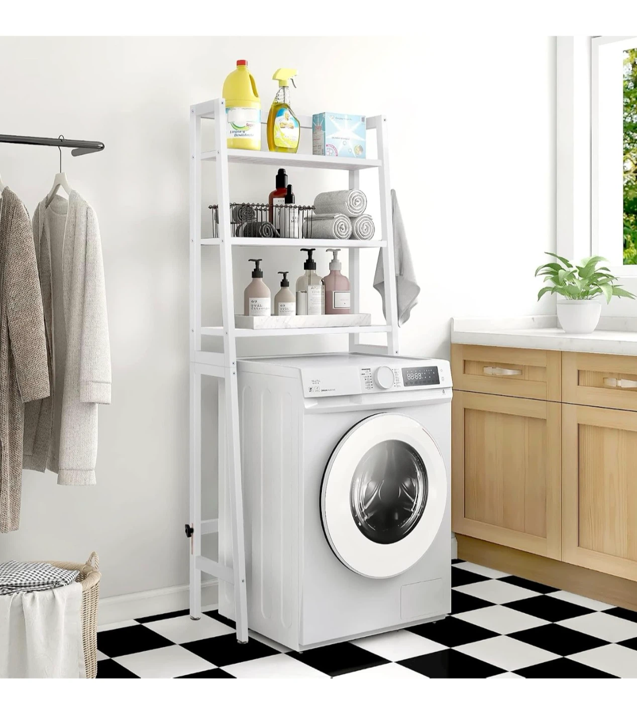 MallKing 3-Tier Over-the-Toilet Storage Rack - photo 4