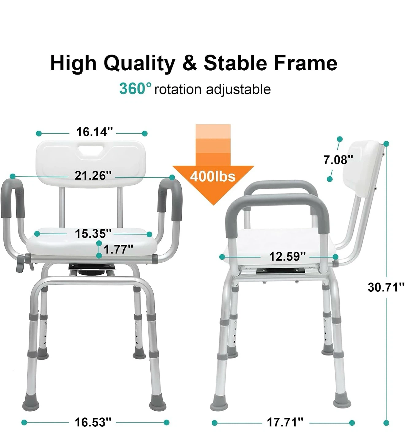 360-Degree Swivel Shower Chair 360 - photo 2