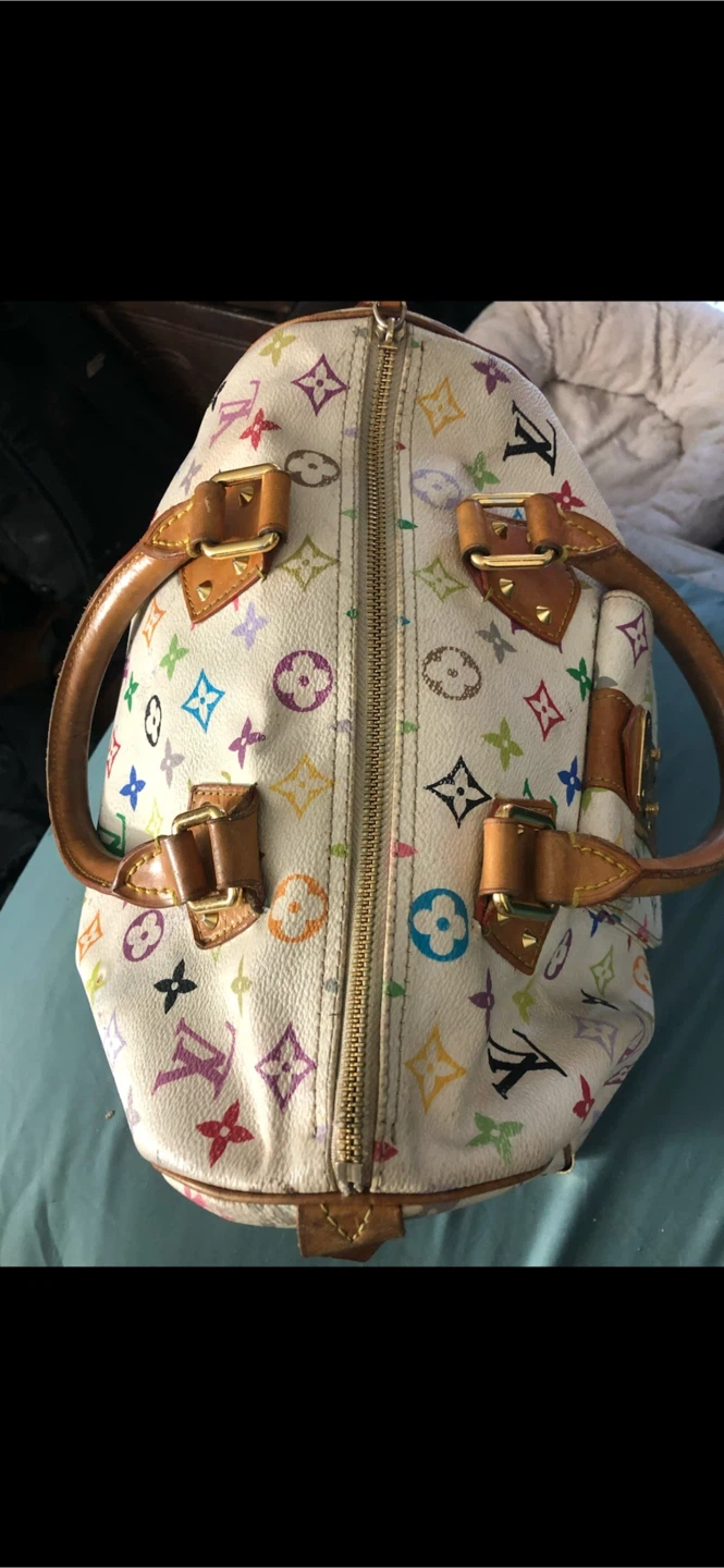 Louis Vuitton Murakami Speedy 30 White - photo 4