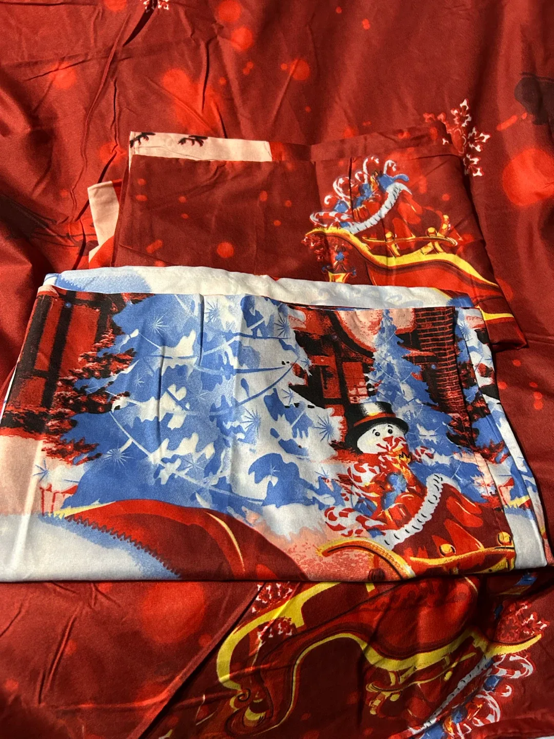 New-Christmas Santa Claus Duvet cover with 2 pillow Covers Only - photo 2