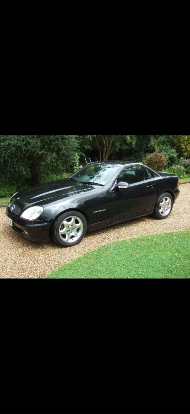 Black Mercedes-Benz SLK Convertible