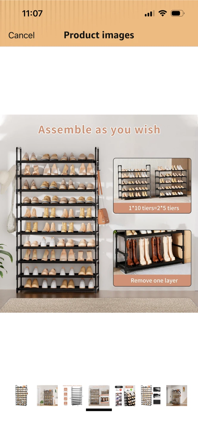 New- 10-Tier Shoe Rack - photo 2