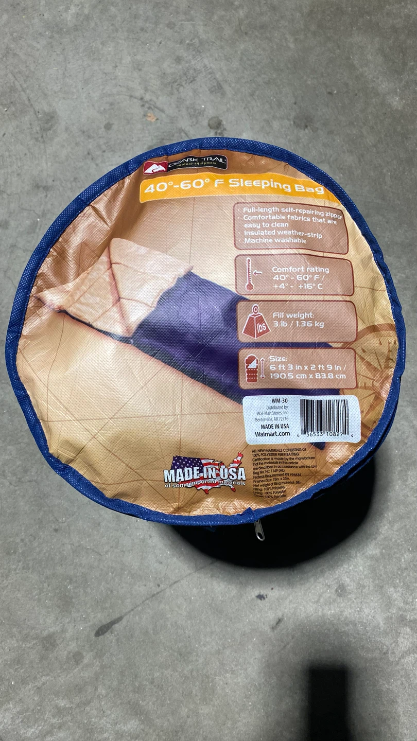 Ozark Trail 40-60 F Sleeping Bag