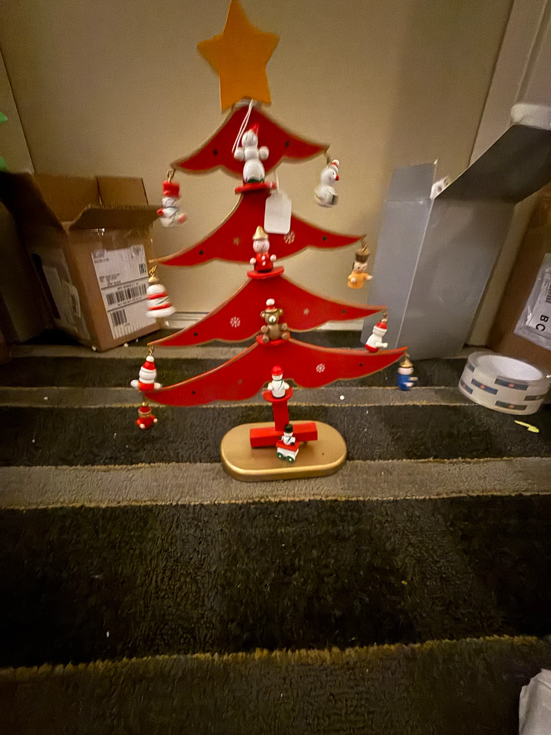 Reversible Wooden Christmas Tree Decoration - photo 2