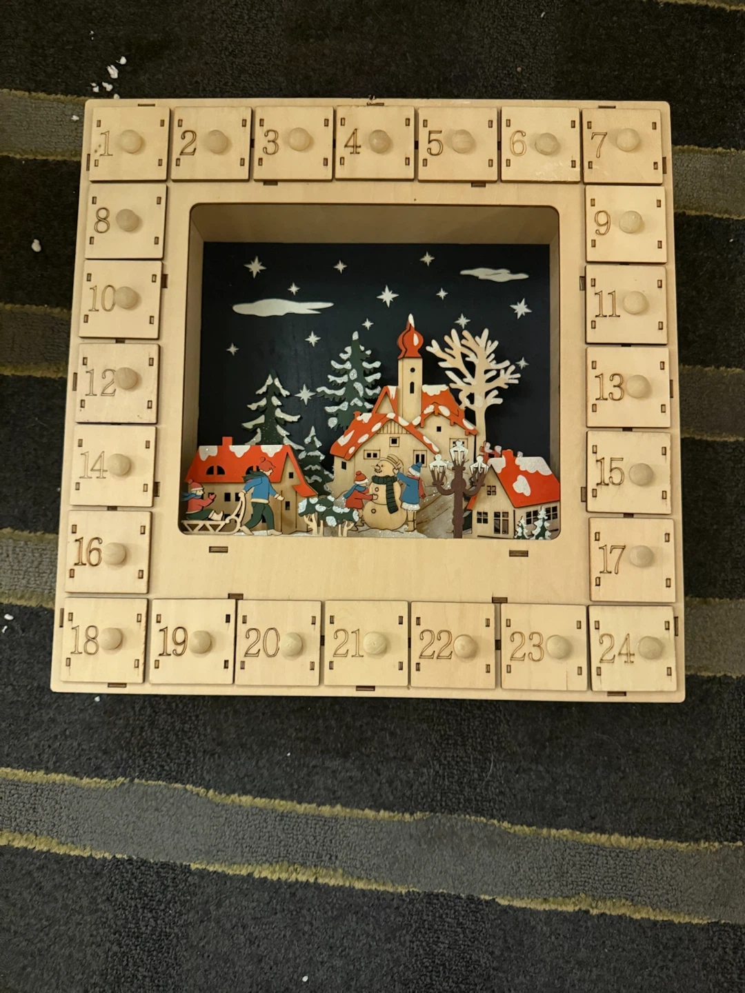 Wooden Christmas Advent Calendar