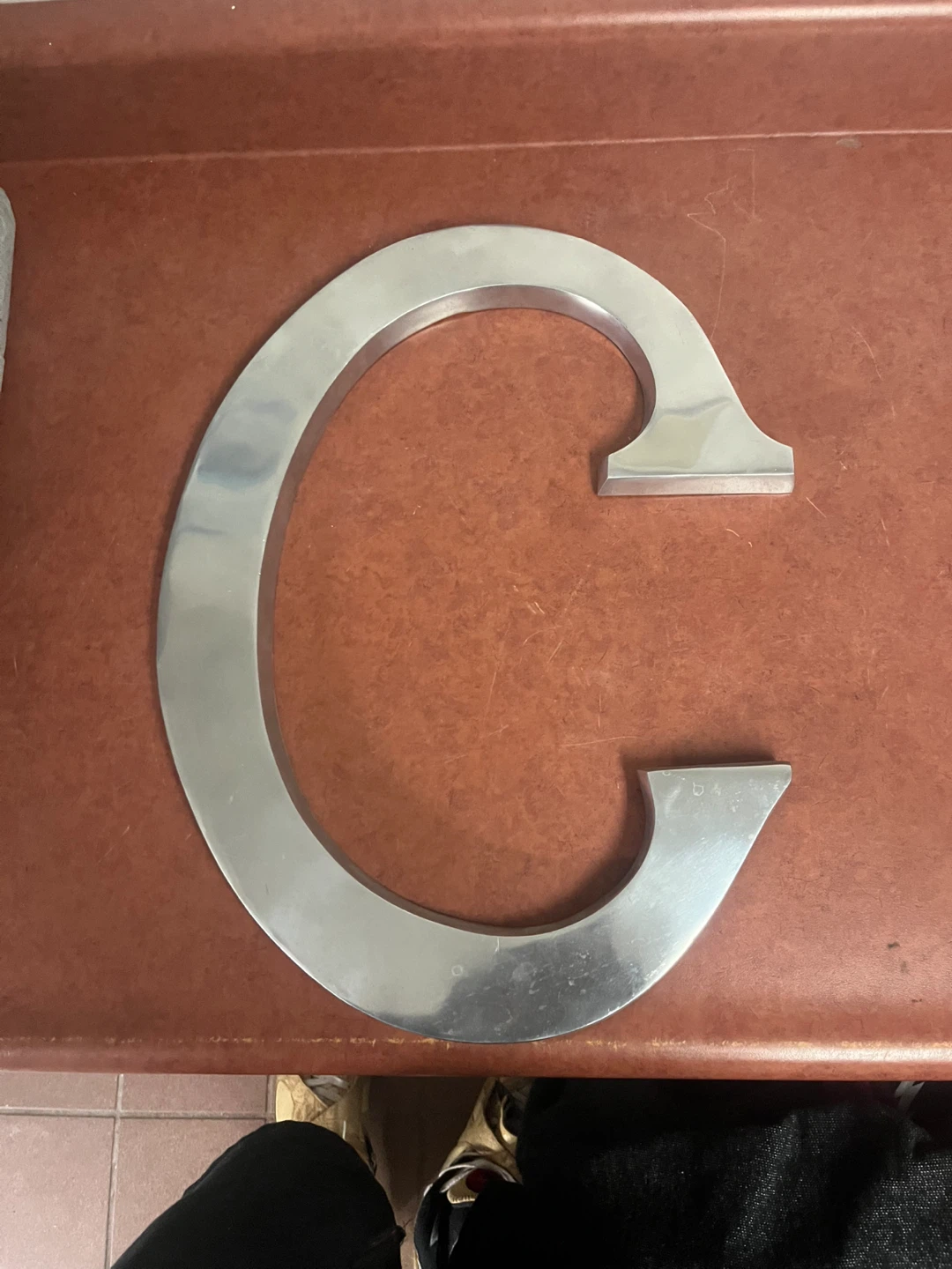 Metal Letter C Wall Decor