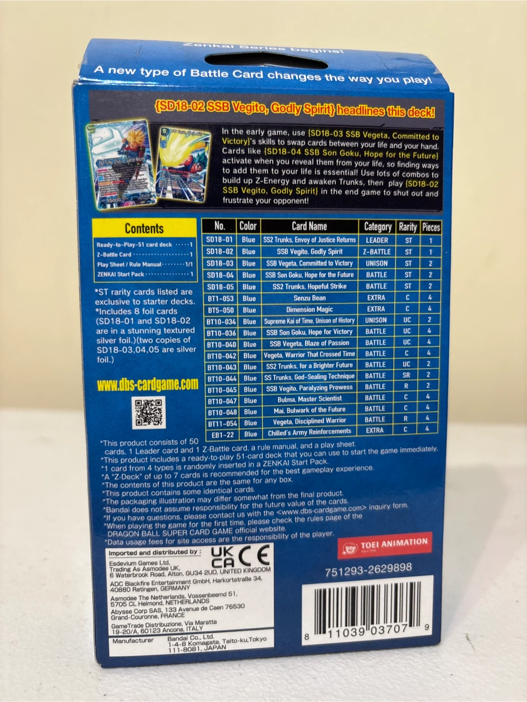 Dragon Ball Super Card Game Zenkai Starter Deck Blue Future - photo 3