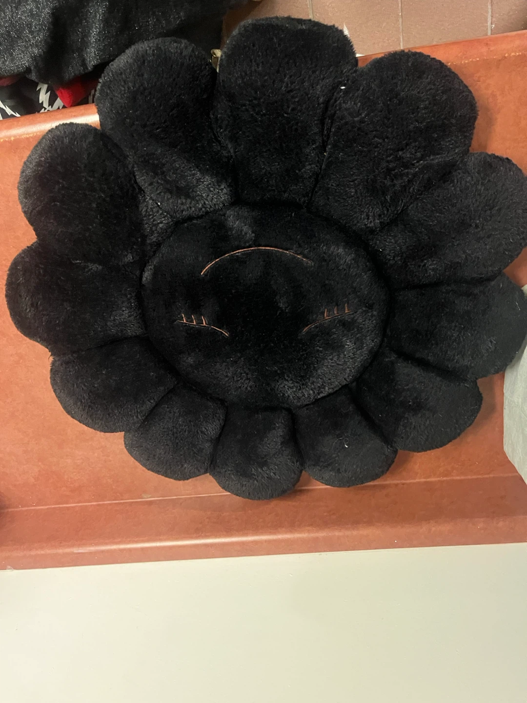 Takashi Murakami Flower Plush Cushion Black - photo 2
