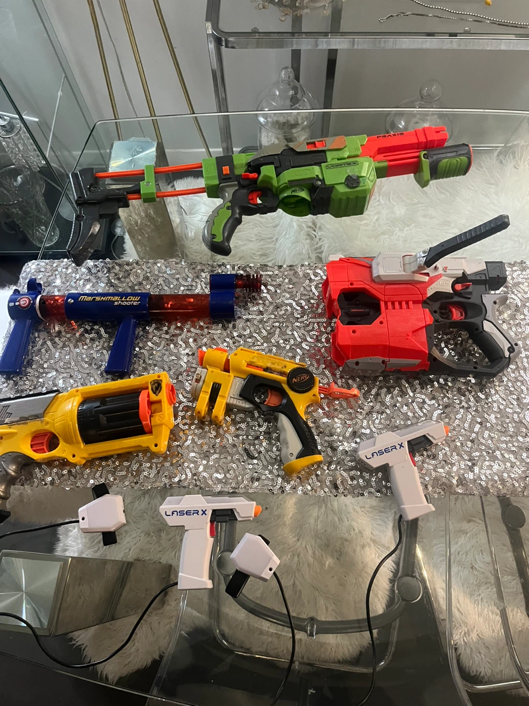 Assorted Nerf and Laser X Toy Blasters lot