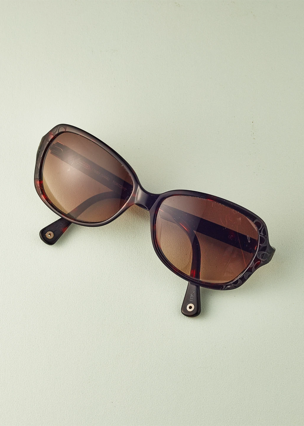 Coach Libby S466 Tortoise Shell Oversized Sunglasses