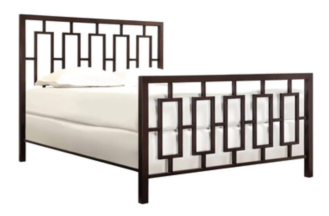 Queen Size Metal Bed Frame and Mattress