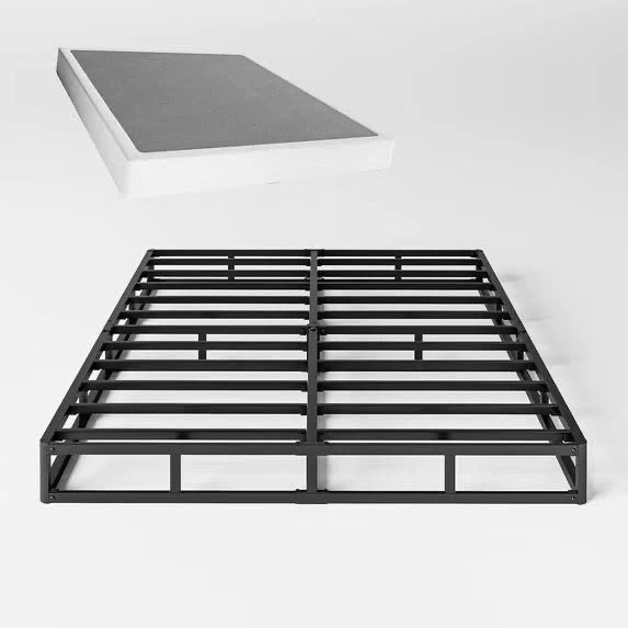 Queen Size Metal Bed Frame and Mattress - photo 2
