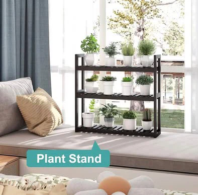 3-Tier Black Storage Rack - photo 2