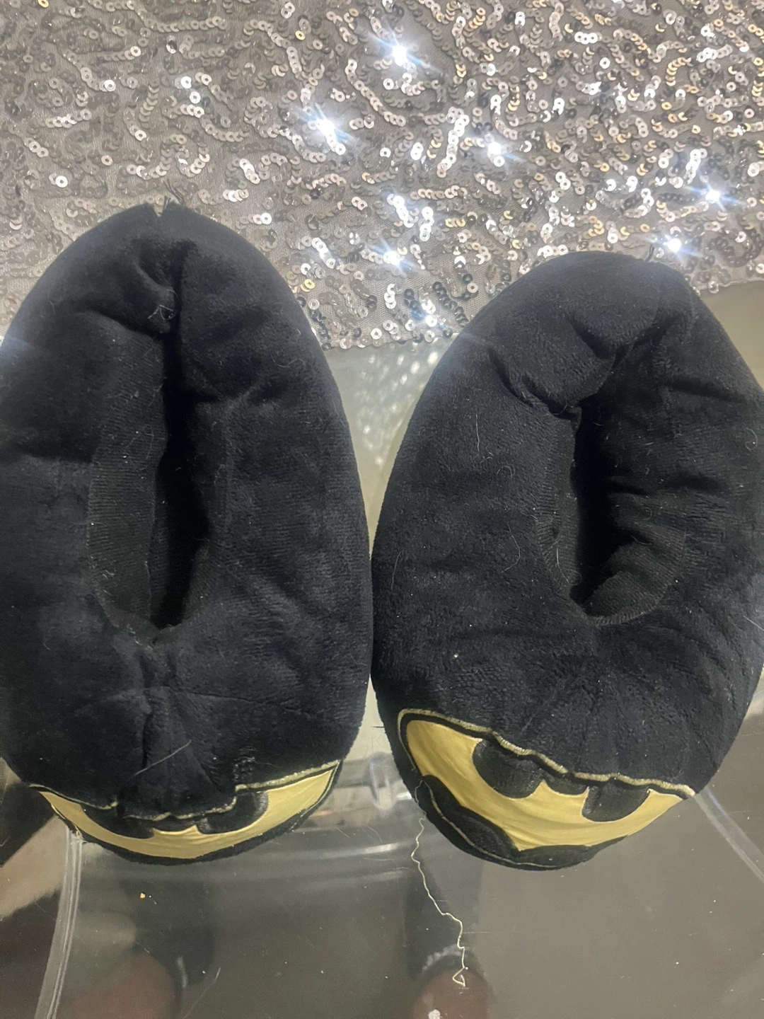 Batman Slippers Black Yellow size s  5/6 - photo 2