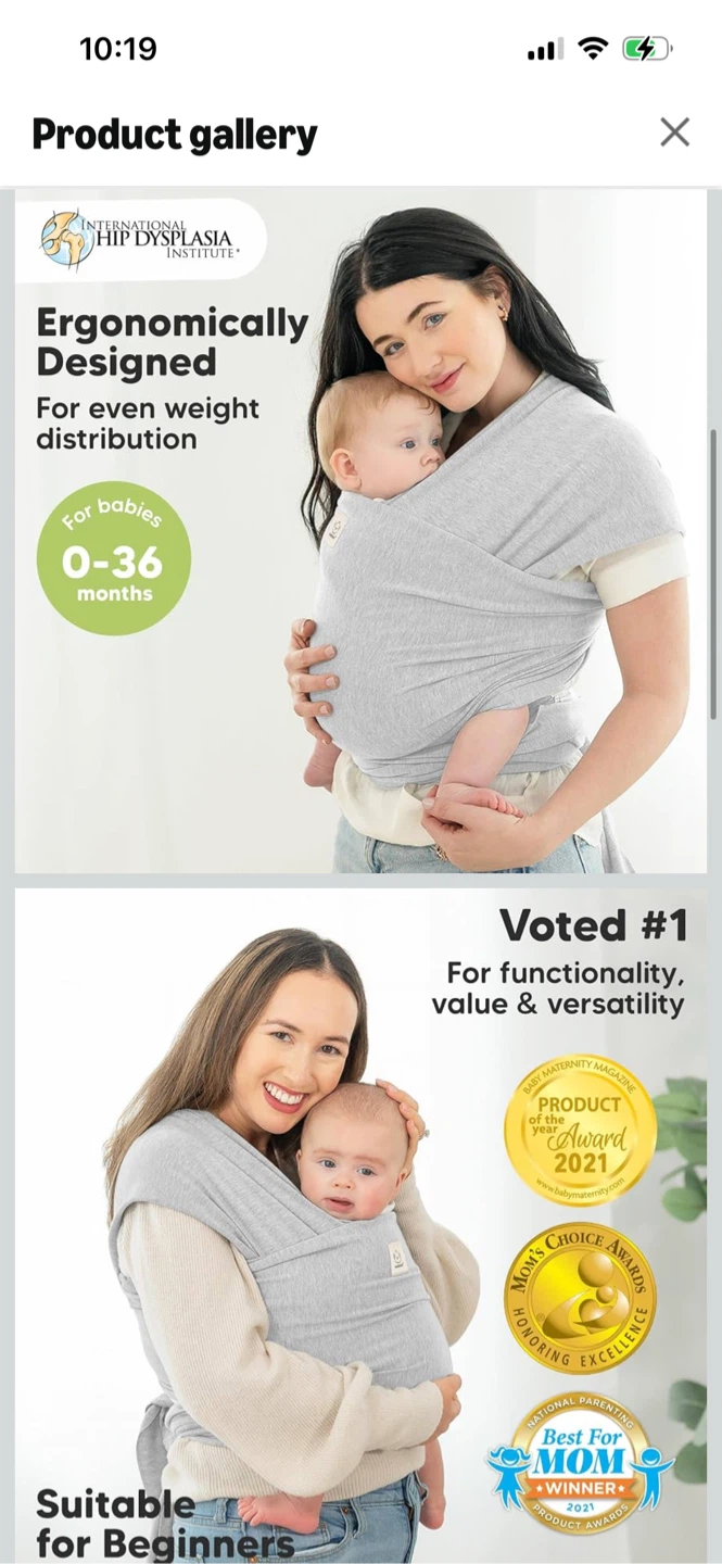 Brand New-KeaBabies Original Baby Wrap Carrier - photo 2