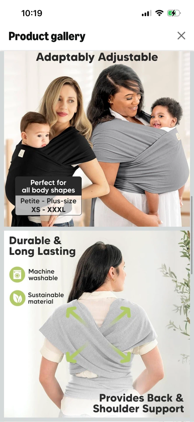 Brand New-KeaBabies Original Baby Wrap Carrier - photo 4