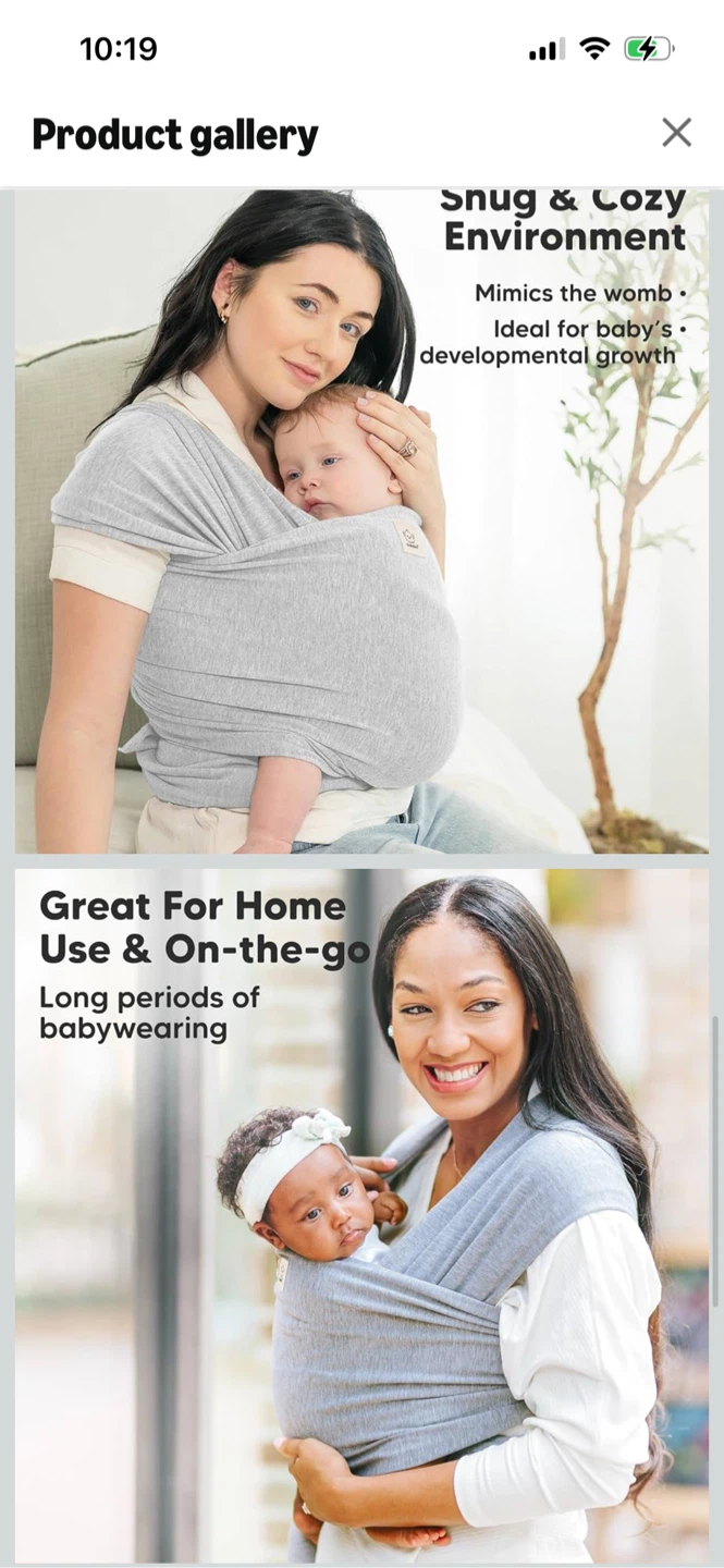 Brand New-KeaBabies Original Baby Wrap Carrier - photo 5