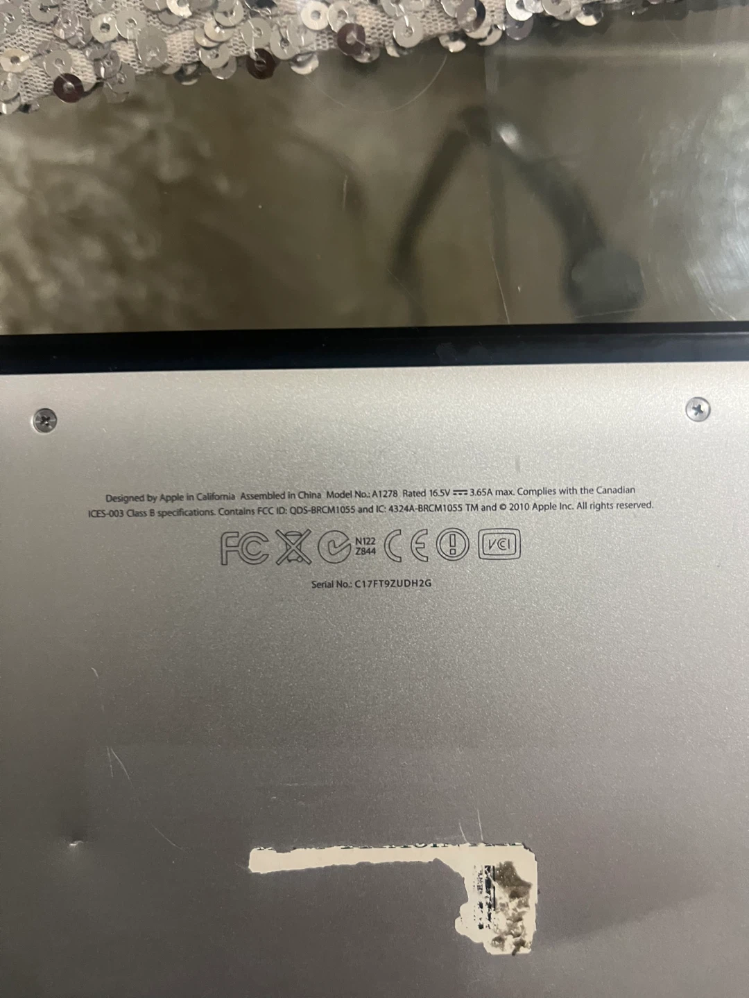 Apple MacBook Pro A1278 dead missing charger - photo 4