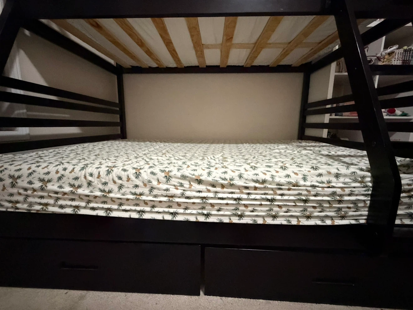 Dark Brown Wooden Bunk Bed Frame - photo 4