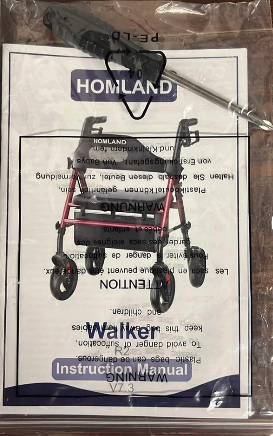 Homland Foldable Rollator Walker - photo 2