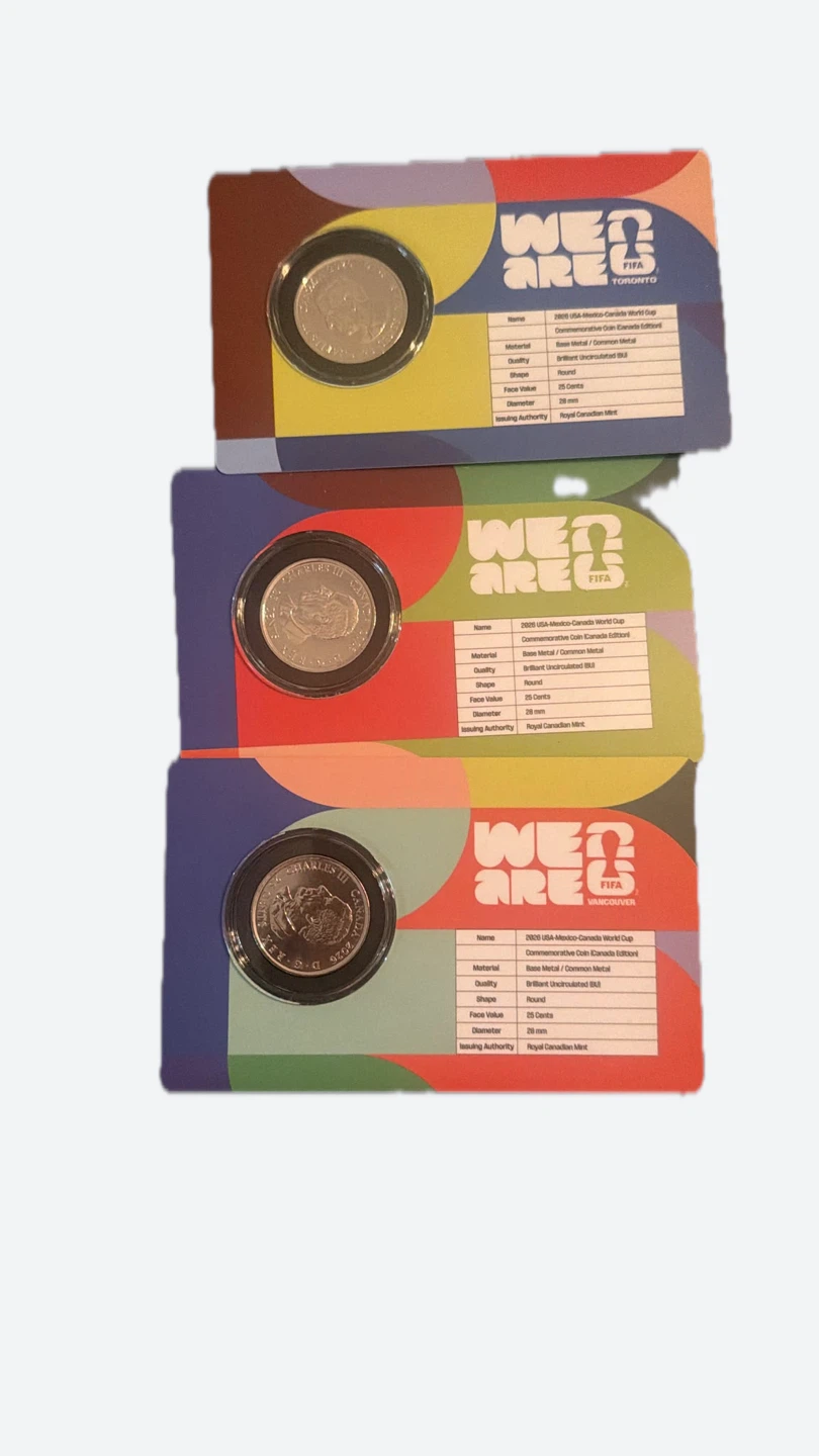 3 Royal Canadian Mint FIFA 2026 Commemorative Coins - photo 2