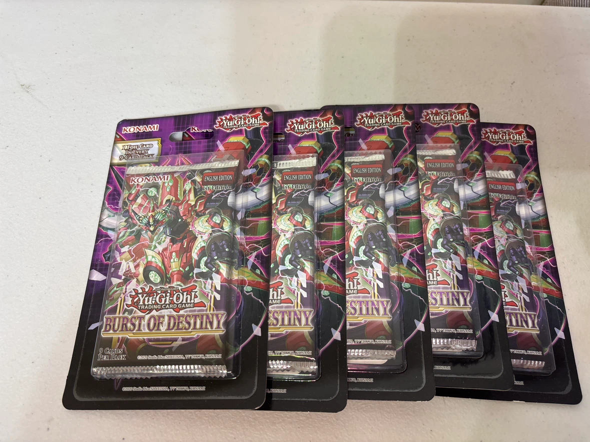 5 Yu-Gi-Oh! Burst of Destiny Blister Packs - photo 2