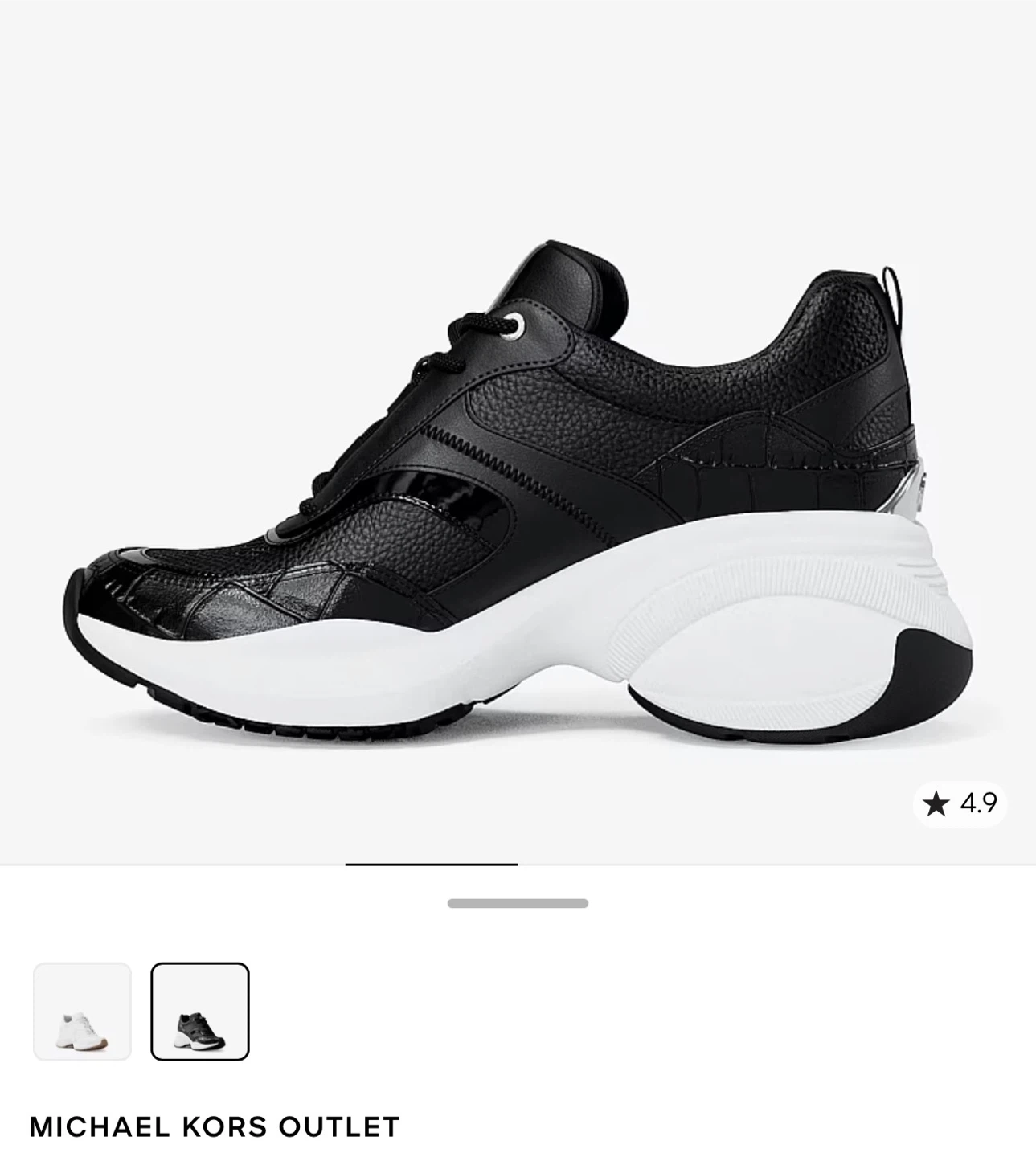 Michael Kors Kaia Mixed-Media Trainers - photo 3