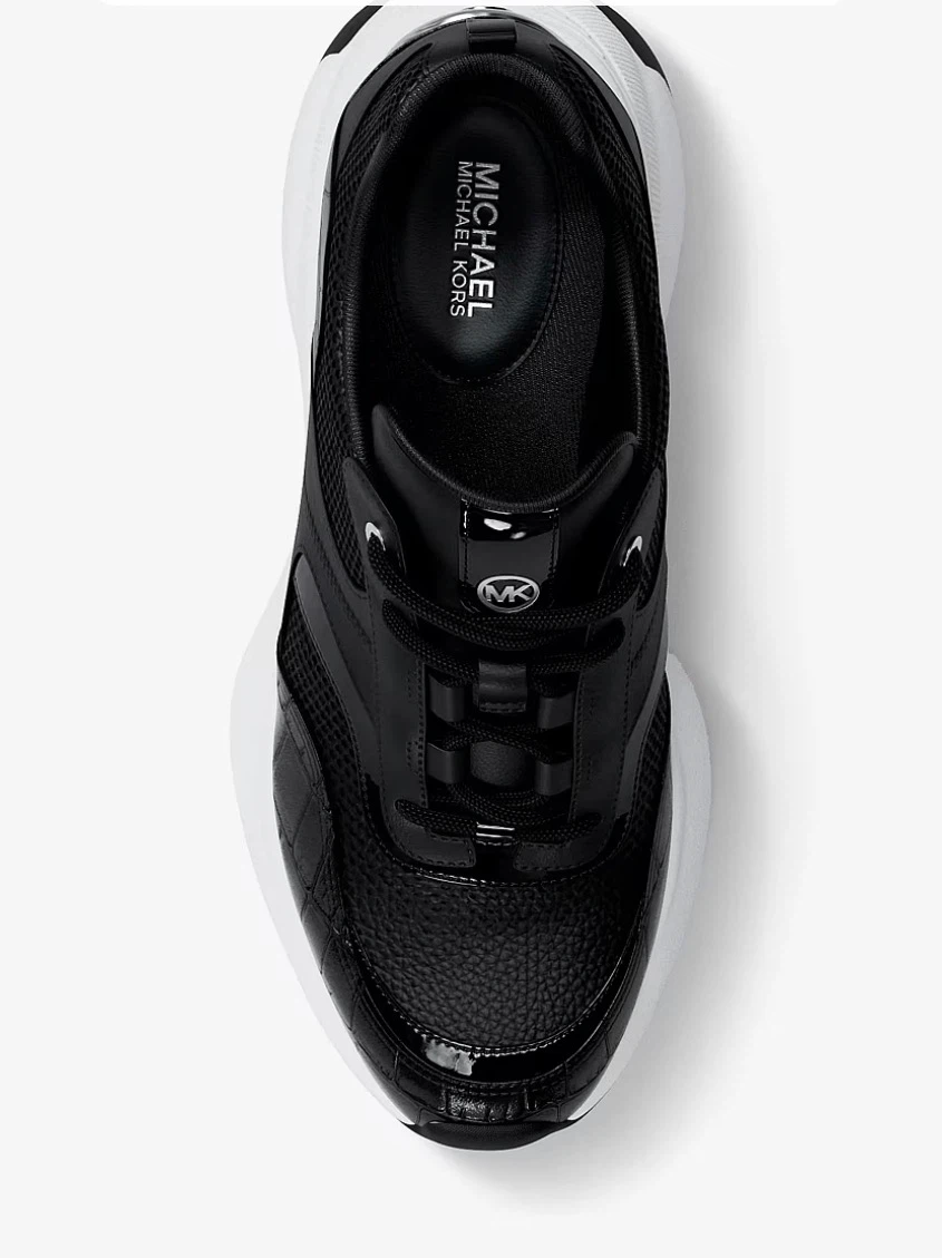 Michael Kors Kaia Mixed-Media Trainers - photo 4