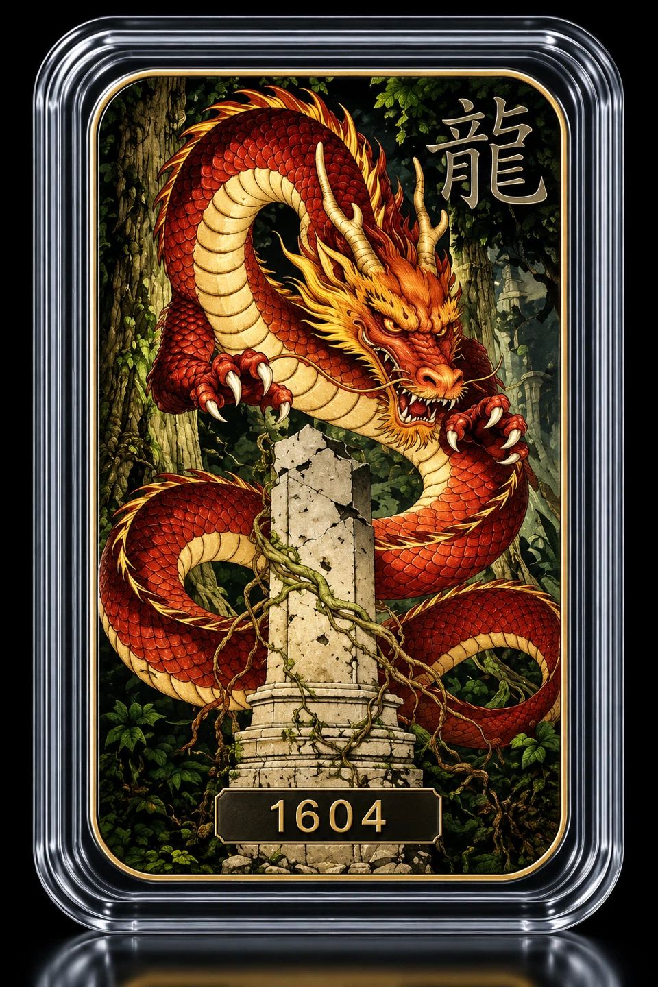 Scottsdale Mint 1oz Fine Silver Collectible Dragon Bars