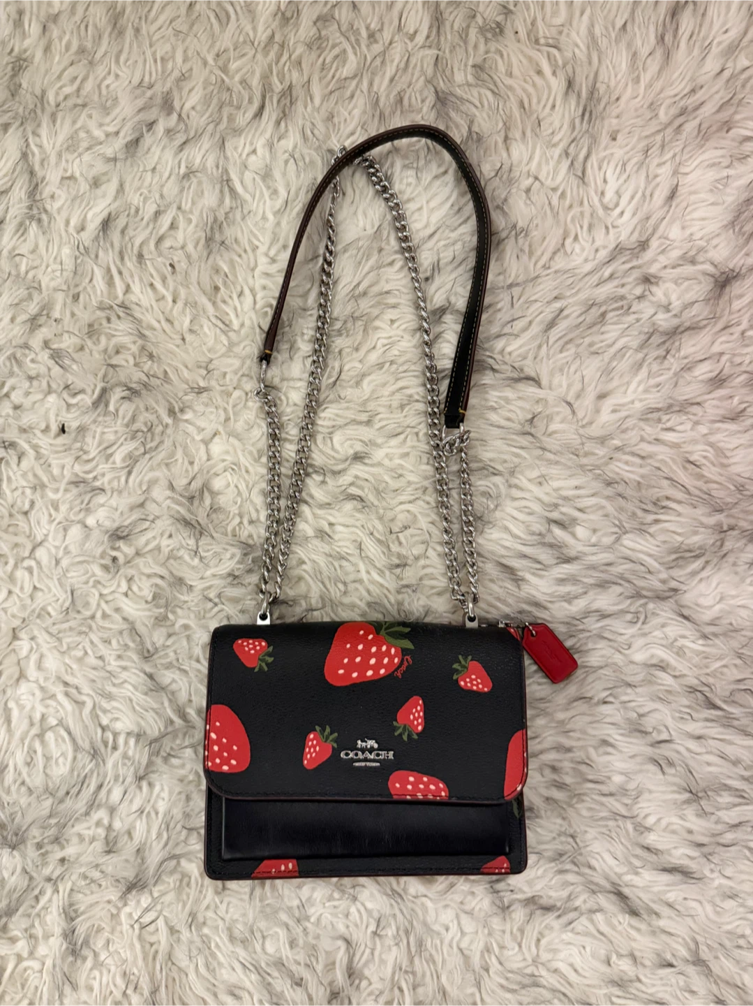 Coach Mini Klare Crossbody Bag - Strawberry/ Black