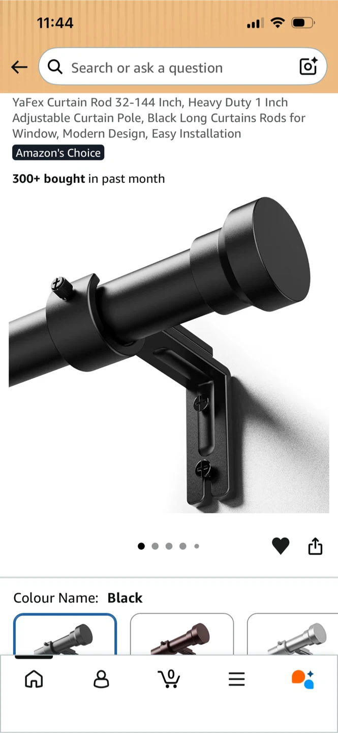 Brand New YaFex Heavy Duty Adjustable Curtain Rod